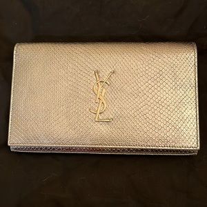 YSL silver snake pattern WOC